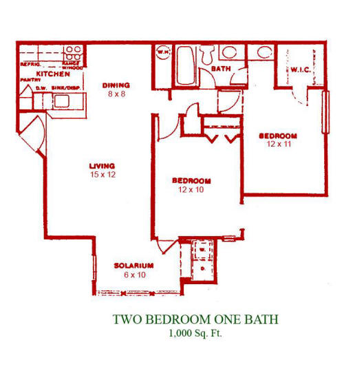 Apartment In Sunrise Florida Floor Plan 4